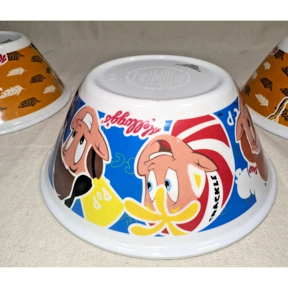 Kellogg's Cinnamon Toast Crunch Bowls Set of 3 Snap Crackle Pop Plastic